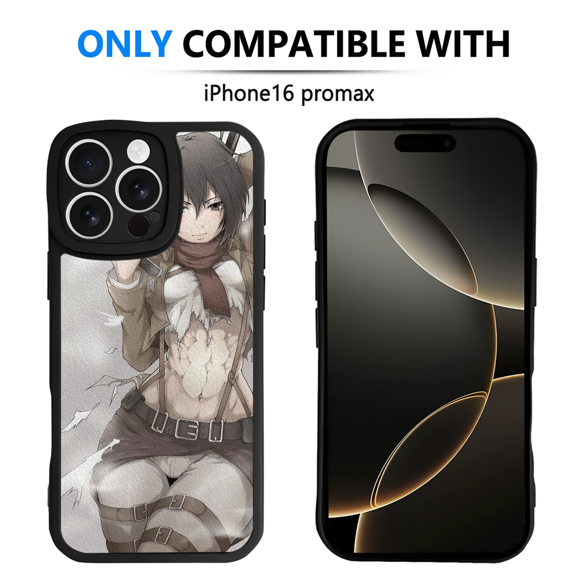 （画像用） 進撃の巨人 Attack on Titan 【iPhone 16シリーズ対応】シリコンスマホケース（レザー調） 材質：シリコン